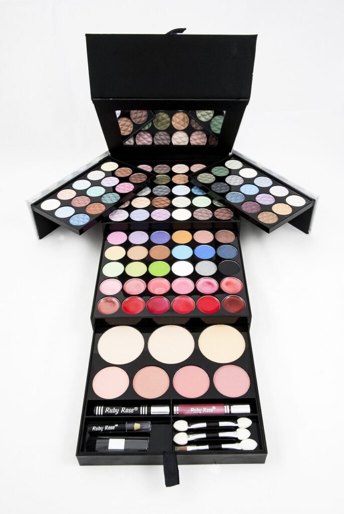 eye shadows, palette, makeup kit